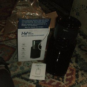 HV Hey Value Water Warmer Dispenser Bottle Warmer Unused with Box & Instructions